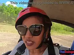yo, thai girlfriend fucks hard after atv tour