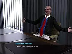 Fashion Business 3 - Monica Fucked Hard by Old Bastard in Rough Anal Game