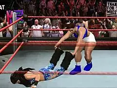 melina takes on chun li in an epic wrestling fight