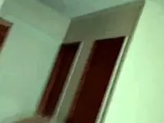 Dirty milf spits cum on her tits in cuckold scene.