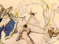 Vintage erotic illustration hints at timeless allure