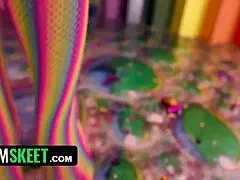 Yo, check this wild clussy clown pussy with Satine Summers and Chad Alva on TeamSkeet Labs!