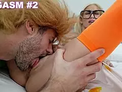 Oh man, taking that huge dildo deep inside my ass feels intense!