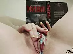 Horny Amateur Babe Jerks Off Her Wet Pussy in Close-Up Detail