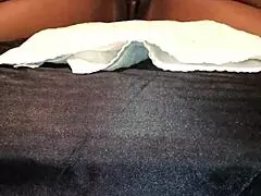 she's tied down and squirting all over that monster cock