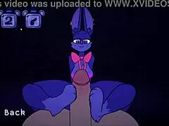 Five nights at fuzzboobs hentai game pornplay ep 8 th phone guy broke his cock during rough sex