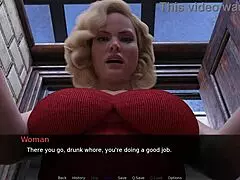 femdom muff diving and anal sex at the bar.