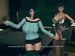 Polyturnon 4 features cute anime girls with big tits in 3d hentai action! 🎮🍑