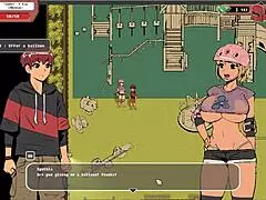 we were just chilling when furry suit girl gave the best titjob in spooky milk life hentai game.