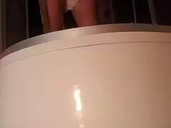 Enjoying a relaxing shower alone