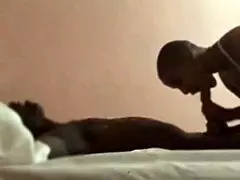 I saw this sexy ebony milf deepthroat, it was so hot!