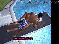 narrative of being taken at the public swimming pool jumping board