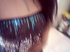 Ginger Paris Seductively Plays with Confetti Balloon Fetish