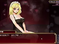 Anime hentai game dating in Black Smith-13 with CUM outside only.