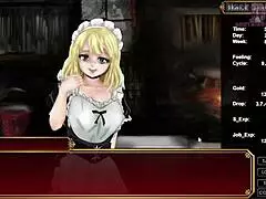 Anime hentai game dating in Black Smith-13 with CUM outside only.