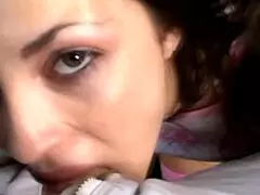 Does young horny girl give blowjob?