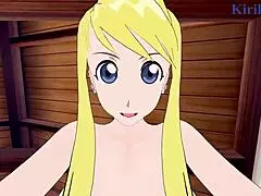 Winry and Riza intense hentai sex