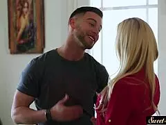 Teen Stepsister Gets Her Pussy Licked Before Intense Action.