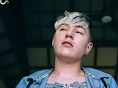 Man, I’m no guy like others, watch my FTM POV blowjob, blonde twunk showin’ ya how to suck right!