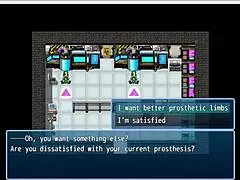 daruma escape: a bound anime character tries to escape bondage in a game scenario