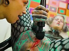 Tattooed Latex Sluts Loving Anal Stretch Their Asses With Toys And Fingering