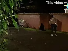 cracky gets horny in her outdoor public spot