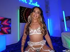 Aria Lee's juicy ass twerking in lingerie