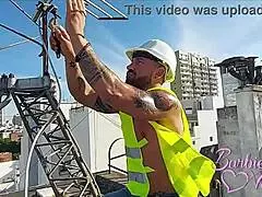 barbie anderson with bricklayer