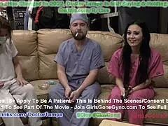 Bratty Orphan Blaire Celeste Undergoes Humiliating Sports Physical By Doctor In Tampa