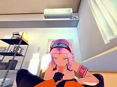 Koikatsu Sakura from Naruto has sex in anime uncensored by thereal3dstories 😏
