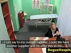 real patient with bigtits gets banged by dr