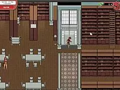 flashing monster cock to nerdy girl in library