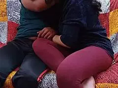 neighbor's wife on the roof gets convinced by amateur