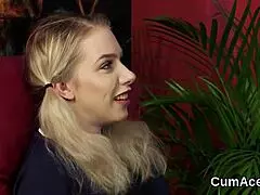 Randy model gets load on face swallowing all charge