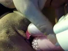 wife jessica enjoying some private playtime at home