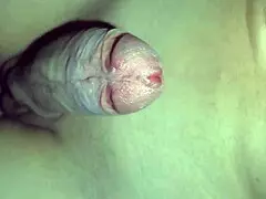 Big puffy cock gets rock hard in dark gym after workout