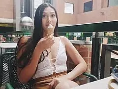 Mall Meeting Ends in Intense Fuck with Stranger and Latin Girl