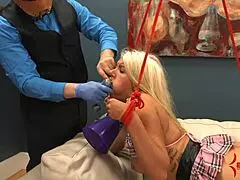 Big Ass Cheerleader Endures Anal Humiliation Session