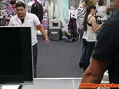 I Caught Ebony Pawnshop Amateur Cuckolding Her BF on Hidden Cam