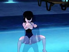 Mavis Screams In Poolside Sex!
