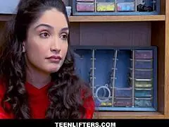 Teen shoplifter Jericha Jem bangs security guard Wrex Oliver