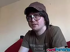 Incredibly Cute Ebony Princess SUCKING Nerd's COCK Hard