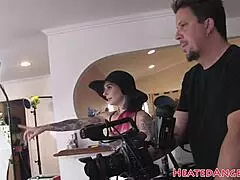 i'm showing off my tattoos backstage, you know?