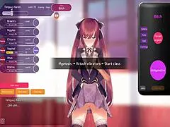 i'm training the bitch in this hentai game, her pussy exposed outdoor in public