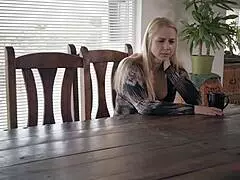 Allherluv com - Blonde MILF Spanks and Tribs Small 18+ Tits Babe