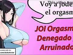 i'm going to fuck you again and again until you can't take it, slave, in spanish joi