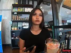 Young Thai Amateur Cutie with Big Butt Sucks and Gets Pussy Fucked