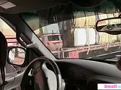 Student Driver Sucks Instructors Bigcock with Monster Cock Face Fucking Ball Licking and Petite 18+ Blowjob