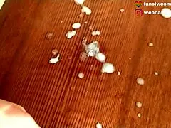 good handjob with massive cumshot watching gay porn.