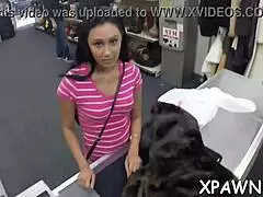 Large dude slams huge cock into eager amateur babe